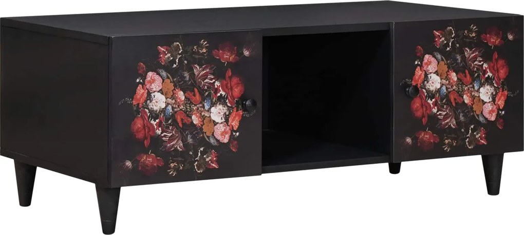 vidaXL Dohányzóasztal Sokszínű 100 x 54 x 40 cm Tömör Mangófát