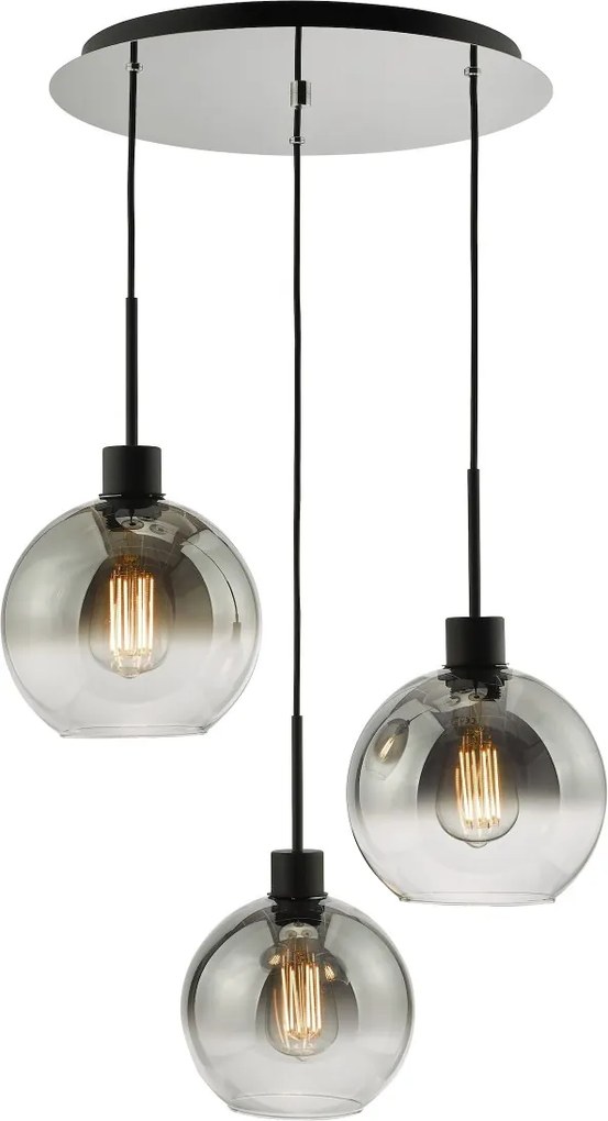 Dar Lighting modern függeszték lycia matt fekete darlyc8822