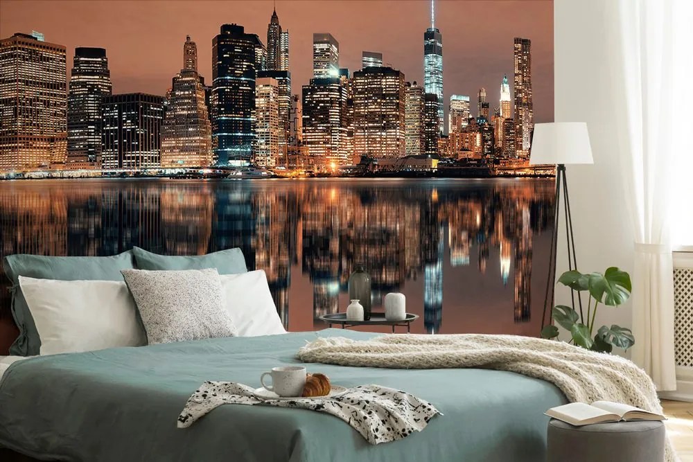Fototapeta Manhattan tükröződése a vízben