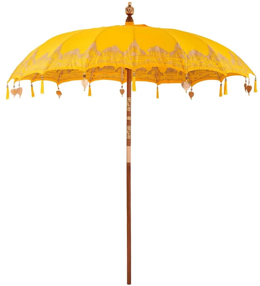 Balinéz Napernyő Sárga (210-220) x 260 cm Pamut és tömör fa