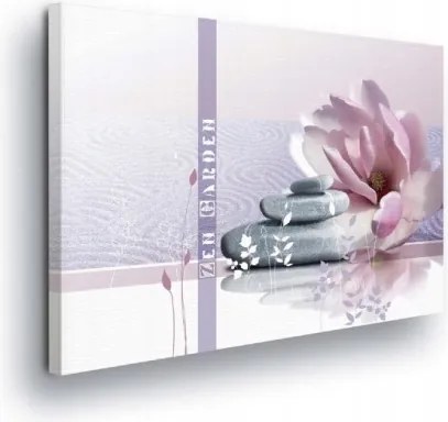 Vászonkép 100x75 Zen nyugalom harmónia egyensúly meditáció relaxáció lótusz kövek