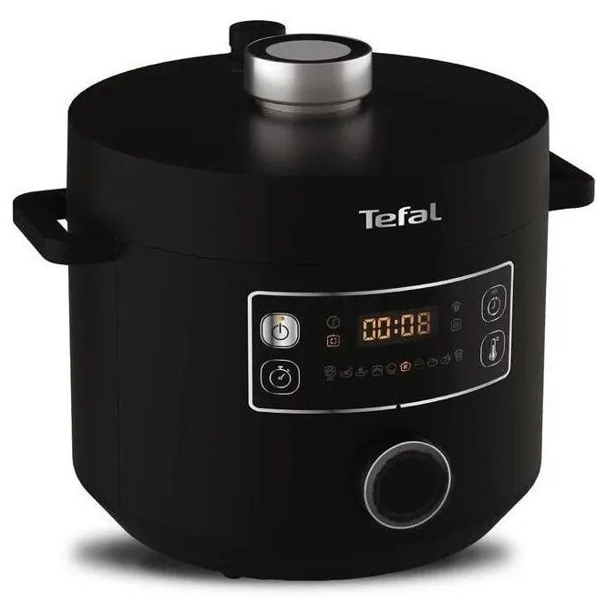 Tefal - Többfunkciós elektromos edény TURBO CUISINE 4,8 l 1090W/230V fekete