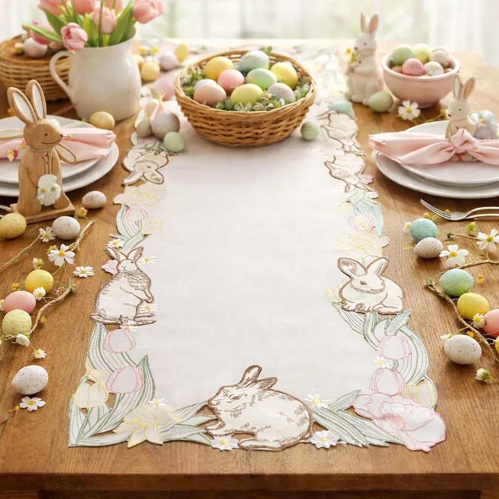 Húsvéti terítő Húsvéti rét 40x110cm TiaHome