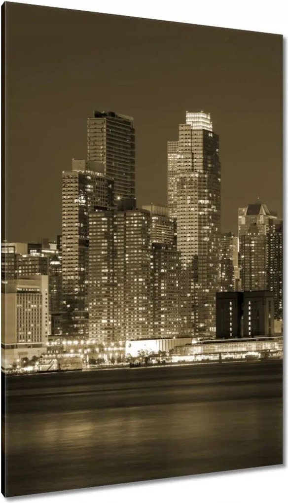 Festmények 80x120 New York sephia