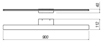 Redo 01-2507 - LED Fürdőszobai tükörmegvilágítás BARRIO LED/27,39W/230V IP44 fehér
