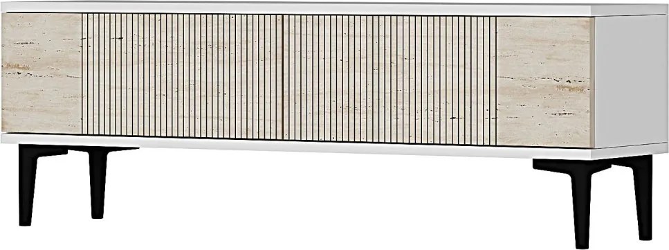 Corsa 120 - White, Travertine