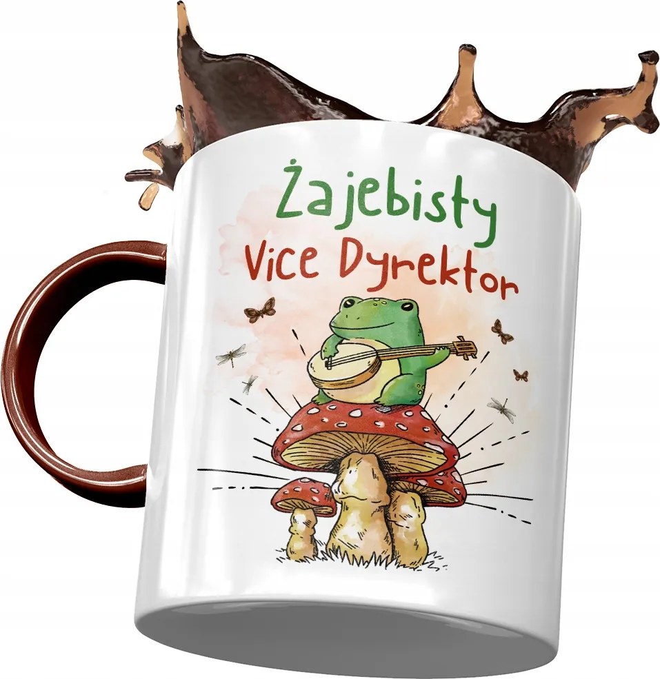 Bordó bögre az igazgatóhelyettesnek Békás Ajándék Nyomtatott Fotóval