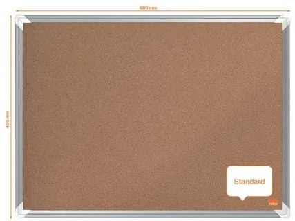 Parafatábla, 60x45 cm, alumínium keret, NOBO Premium Plus (VN15179)