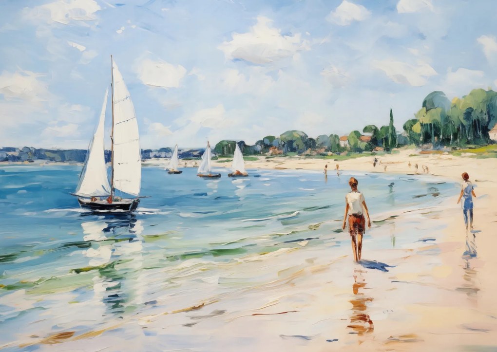 Poszter 84x59,5cm Élet a parton