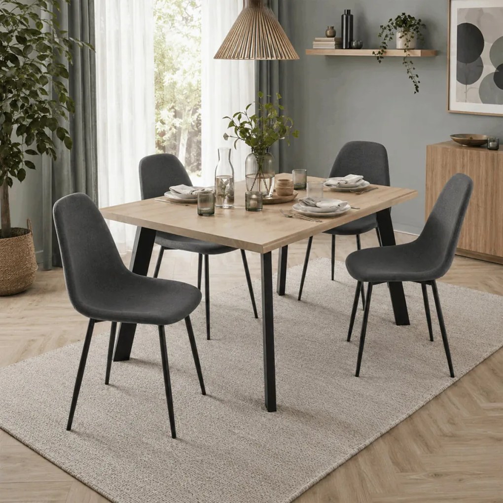 CT-V2972 GREY2 szürke szövet étkezőszék