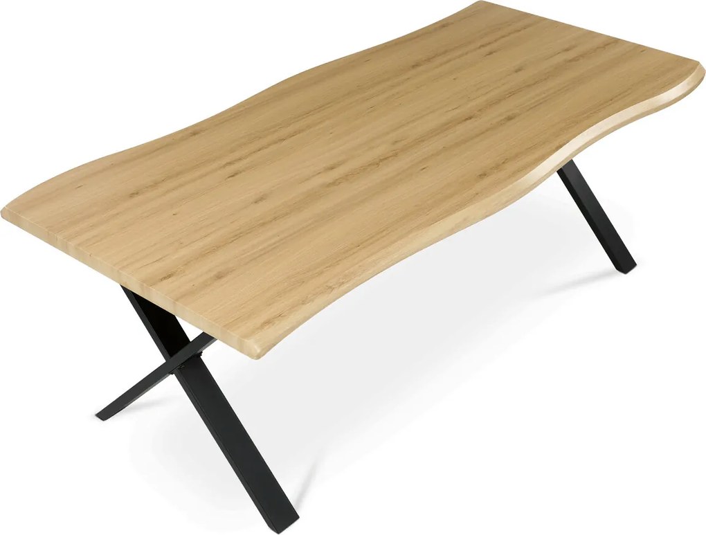 Étkezőasztal 210x100 cm MDF vad tölgy