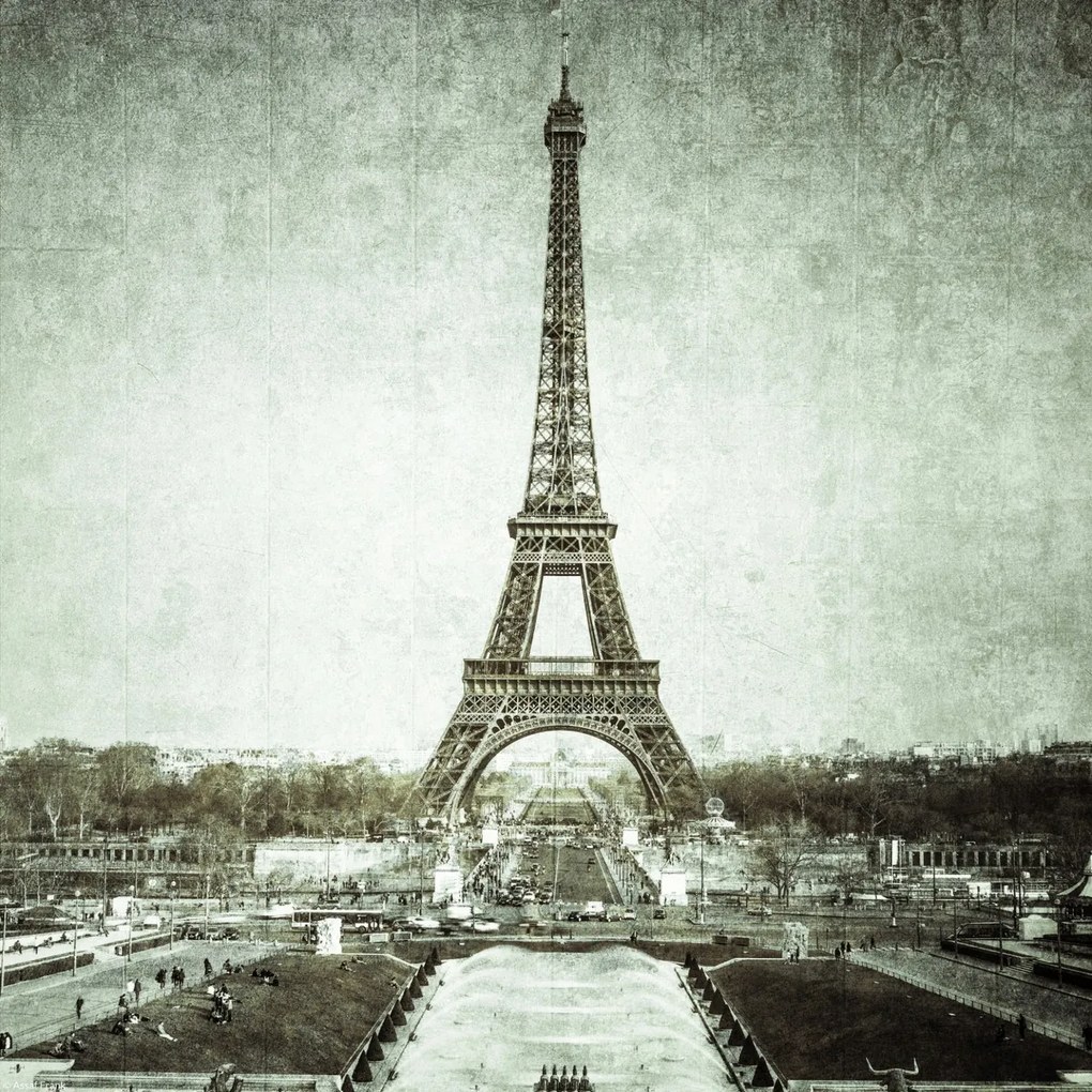 Poszter 30x30cm Eiffel-torony 3, Assaf Frank