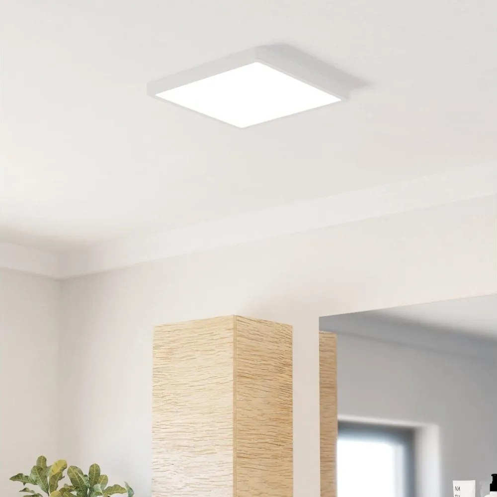 Eglo 901337 - FUEVA LED fürdőszobai mennyezeti lámpatest LED/13W/230V 29x29 cm IP44 fehér