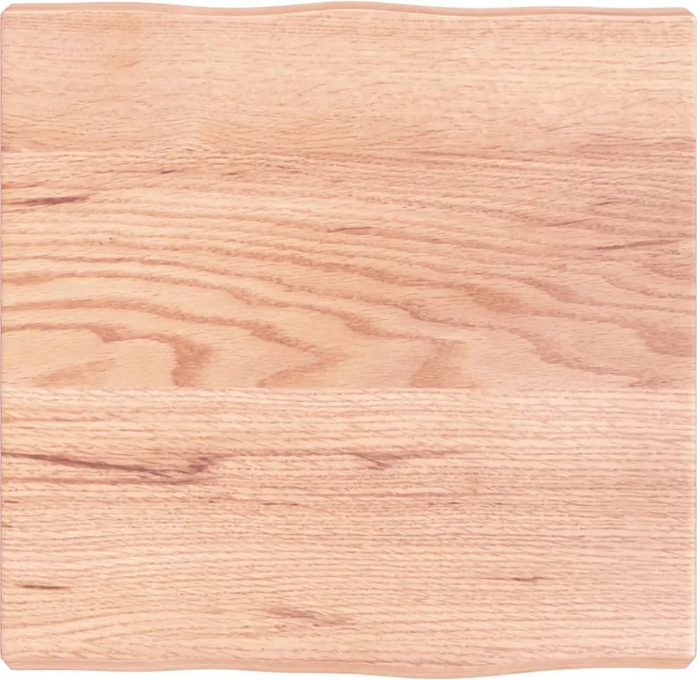 vidaXL világosbarna kezelt tömör asztallap 40x40x(2-4) cm