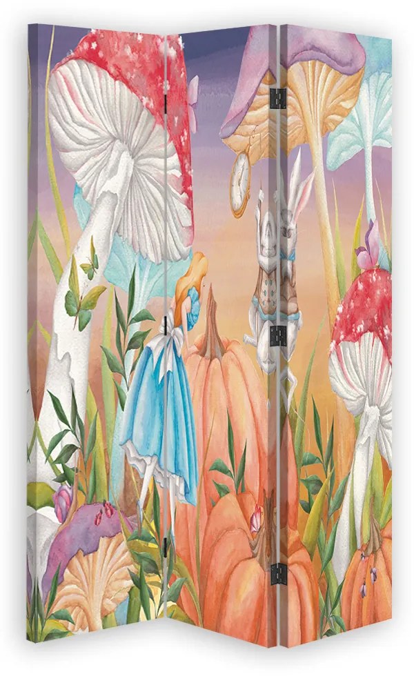 Gario Paraván Kis Alice Csodaországban reggel Méret: 180 x 170 cm, Kivitelezés: Forgó paraván 360°