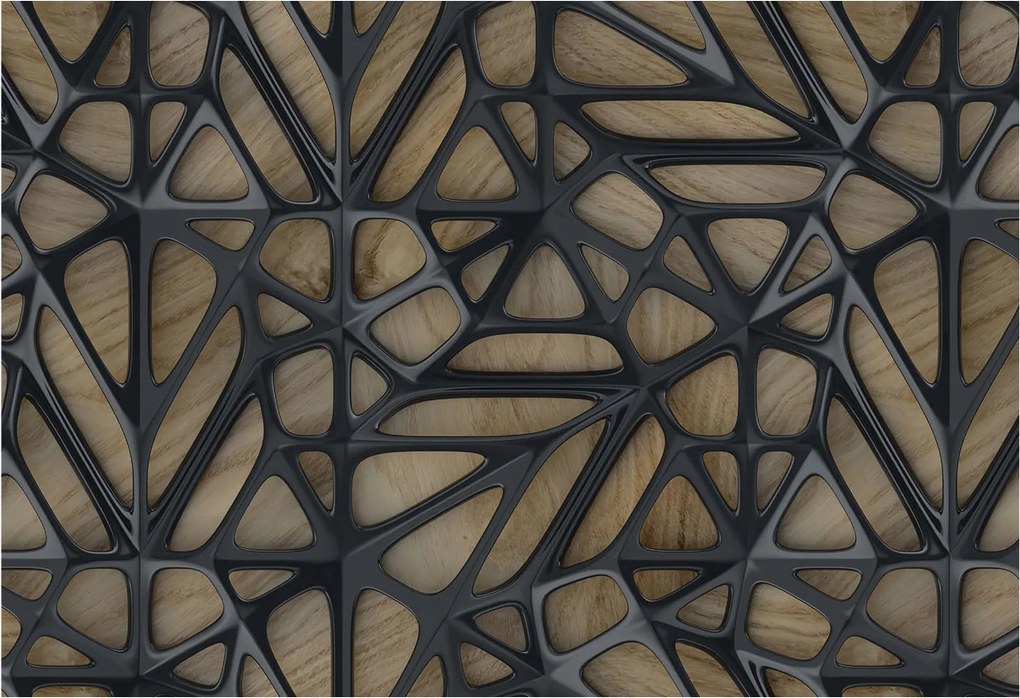 Flizelin tapéta Flizelin fali prémium fa háló 152x104