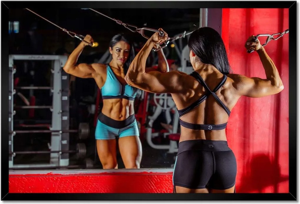 Poszterek keretben 60x40 Fittness Edzőterem Erő