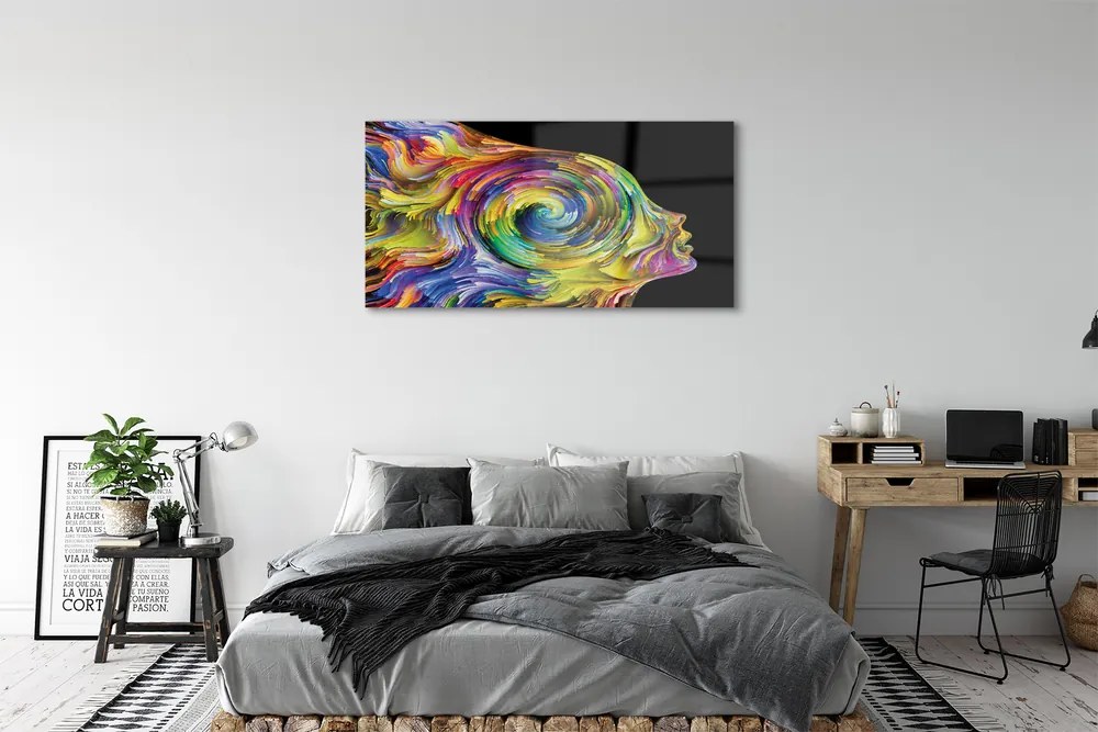 Üvegképek Nő színes kép 120x60cm
