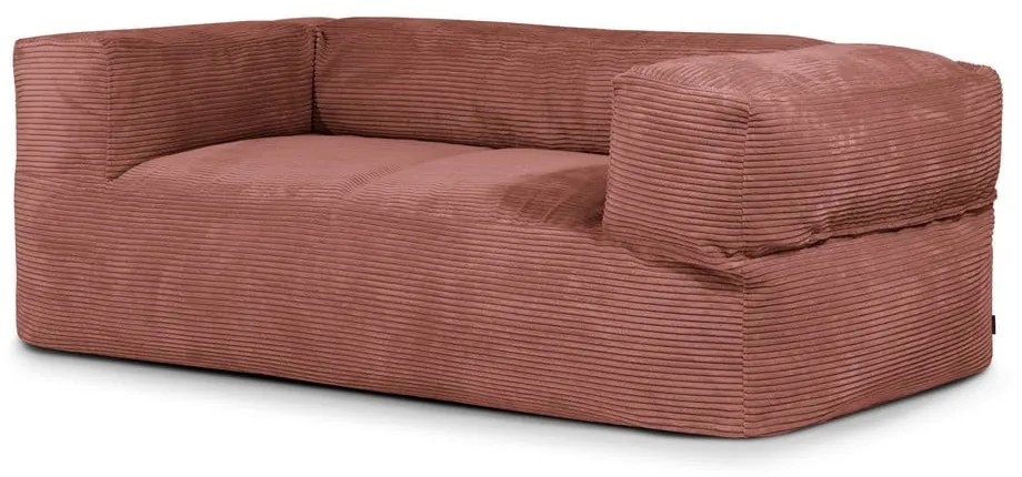 Téglavörös kordbársony babzsákfotel Sofa MooG – SLOWDOWN