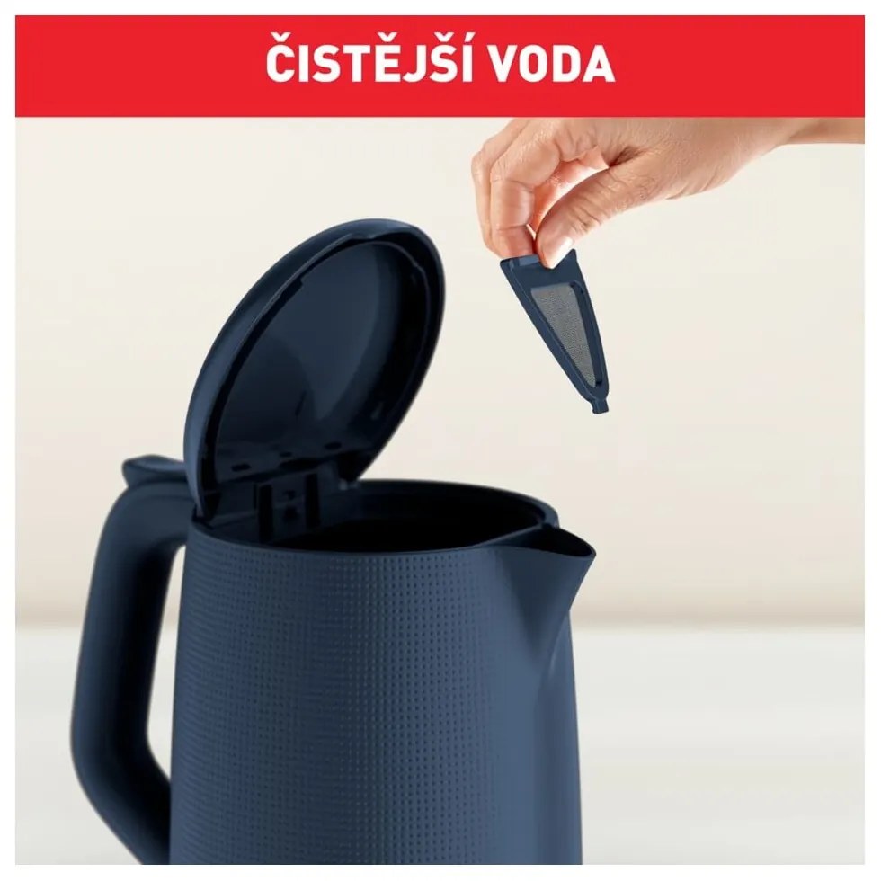 Sötétkék műanyag vízforraló 1,7 l KO2M0410 – Tefal