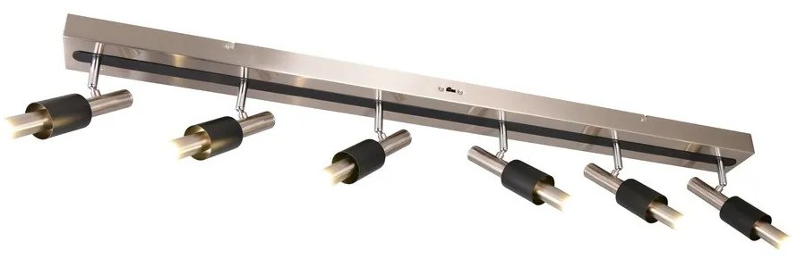 Fekete-ezüstszínű LED spotlámpa 20,5x120 cm Ikaris – Trio Select