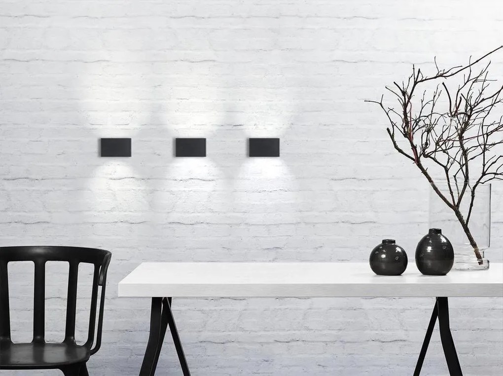 NORDLUX 872723 NENE Modern Kültéri Fali Lámpa Fekete LED IP54