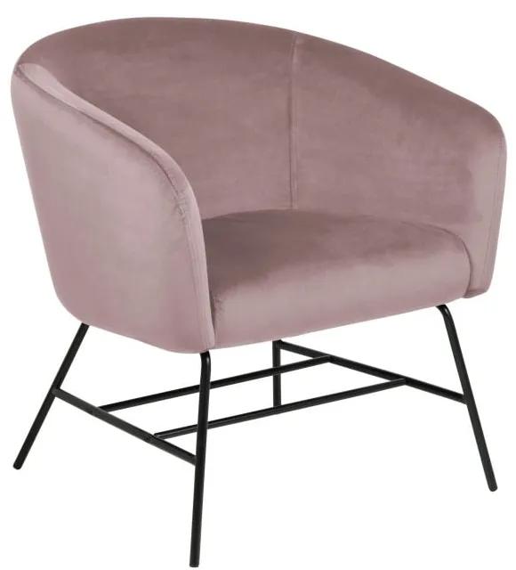 Ramsey púder rózsaszín bársony szék - Actona