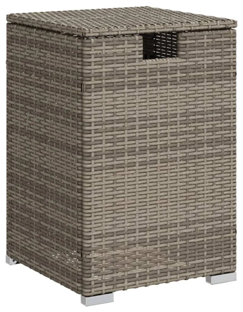 szürke polyrattan propántartály borító asztal 40 x 40 x 60 cm
