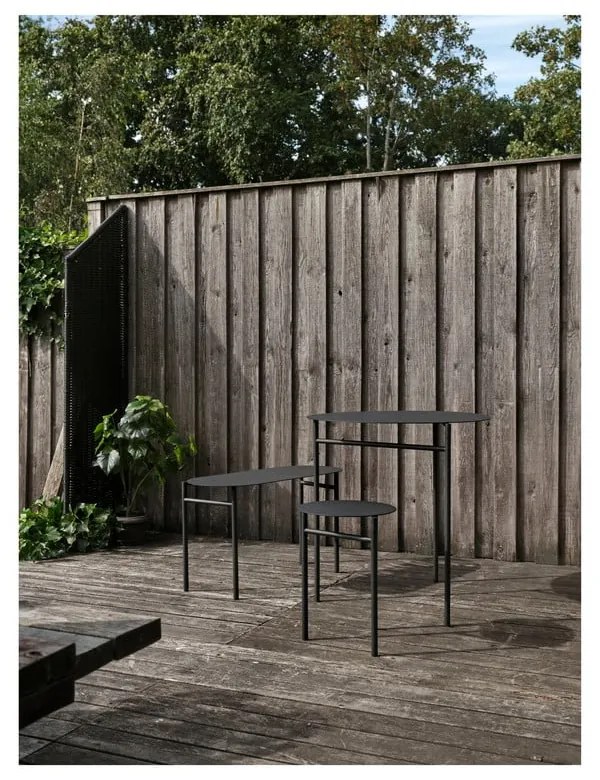 Fekete fém ülőke Disc – Zone