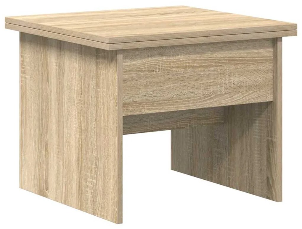 vidaXL Dohányzóasztal Sonoma tölgy 55 x 54,5 x 45 cm Faanyag