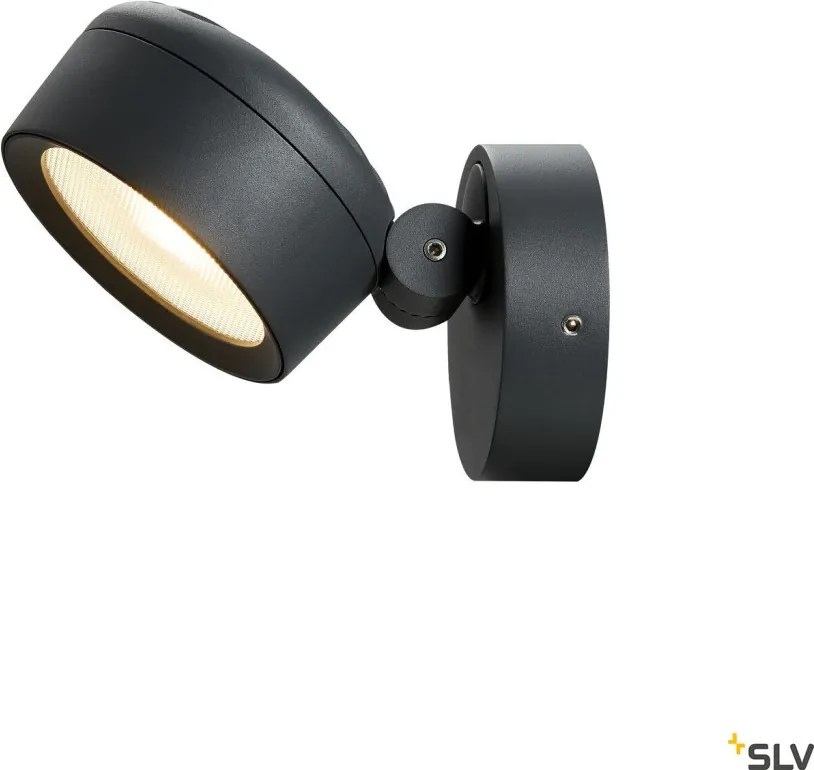 SLV 1002903 ESKINA Modern Kültéri Fali Lámpa Antracit LED IP65