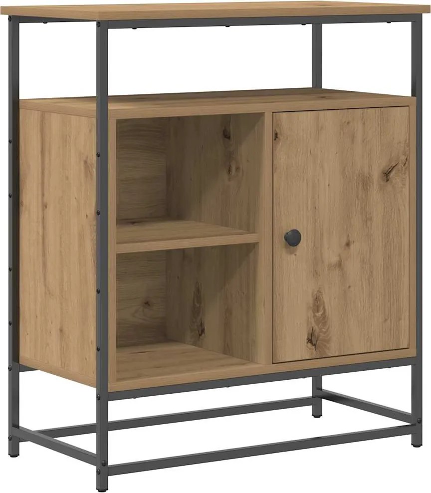 vidaXL Széf Artisan tölgy 69 x 35 x 80 cm Faanyag