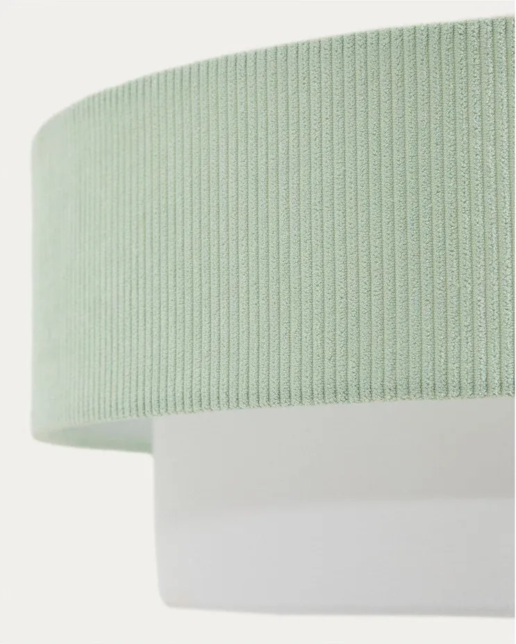 Fehér-türkiz gyerek függőlámpa textil búrával Bianella – Kave Home