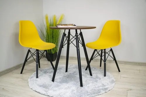 Kör asztal ANELLO Dark Ash 60cm