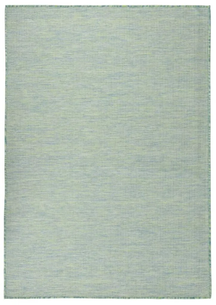 türkizkék lapos szövésű kültéri szőnyeg 200 x 280 cm