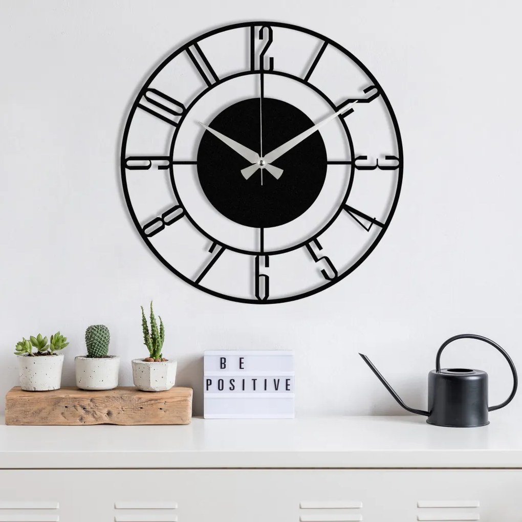 Enzoclock S011 fém falióra, 48 x 48 cm
