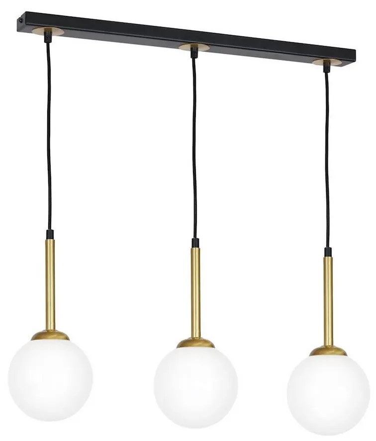 Csillár zsinóron PARMA 3xE14/40W/230V fekete