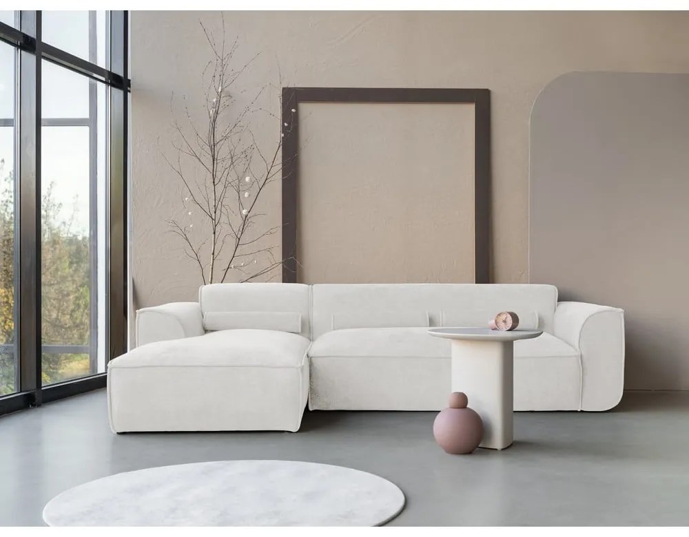 Fehér sarokkanapé (bal oldali) Flex Felix – Miuform