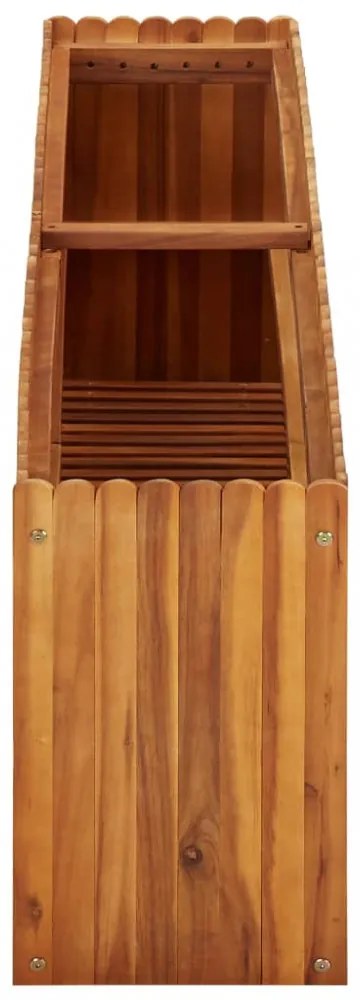 tömör akácfa kerti magaságyás 150 x 30 x 50 cm