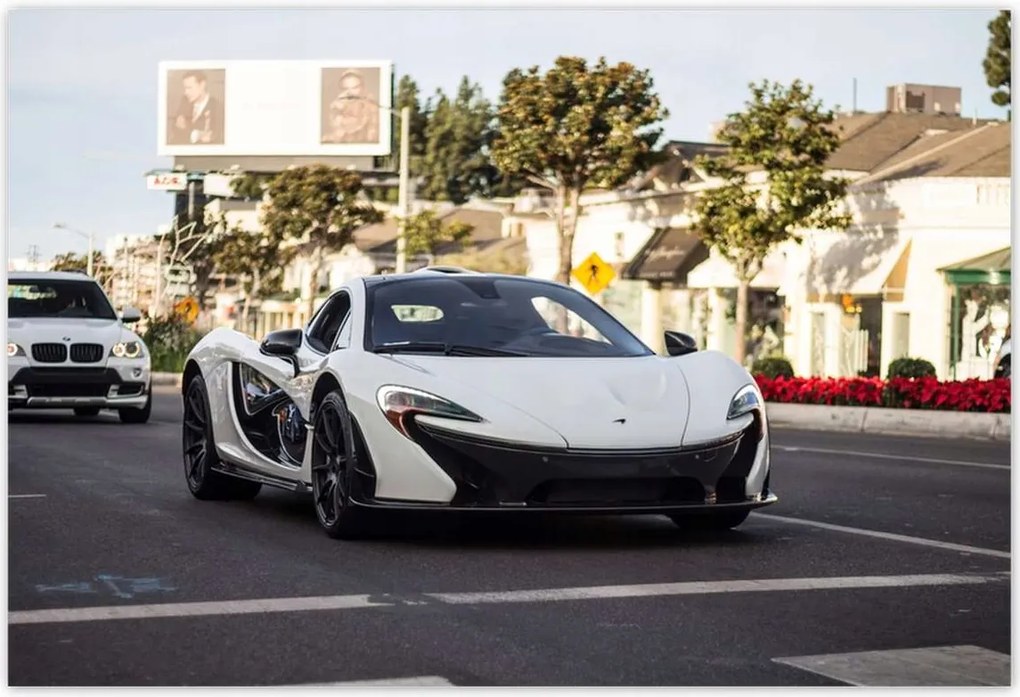 Poszterek 200x135 Fehér sportautó