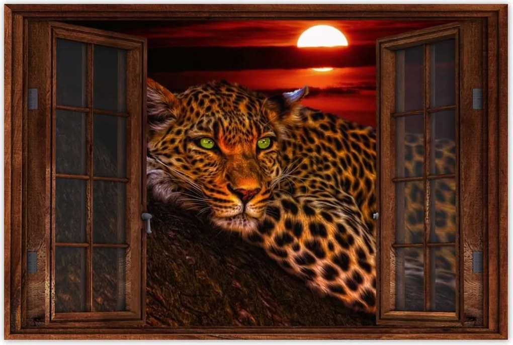 Poszterek 90x60 Leopárd párduc