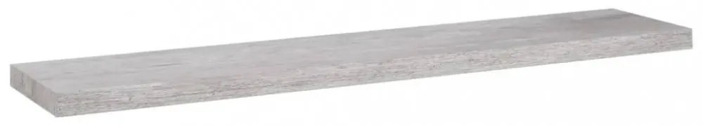 4 db betonszürke MDF lebegő fali polc 120 x 23,5 x 3,8 cm