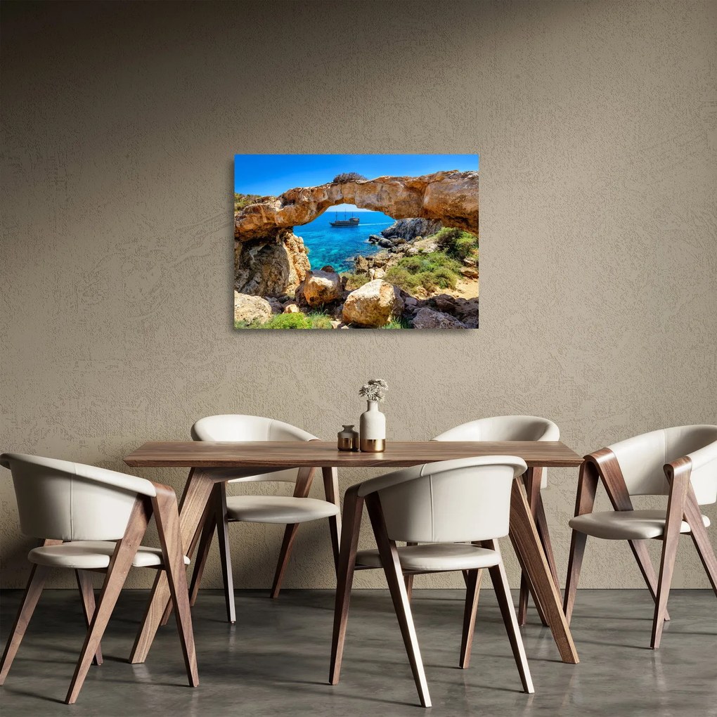 Üveg kép - Cape Greco (70x50 cm)