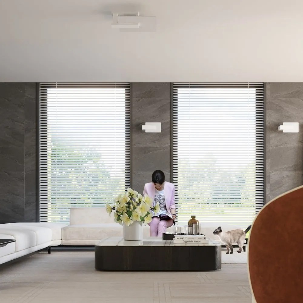 Fehér fali lámpa Parola – Sollux