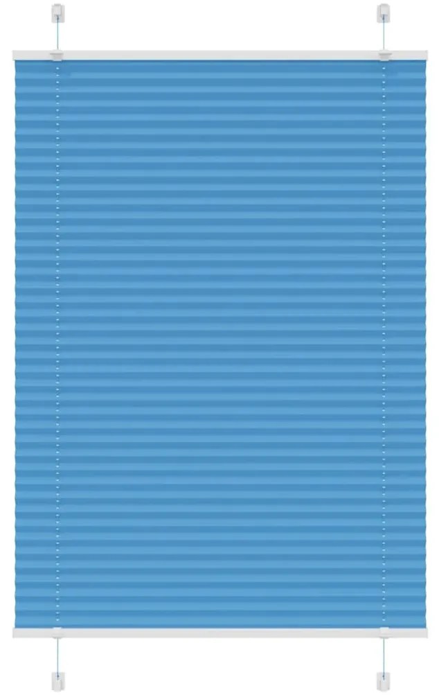 pliszírozott redőny kék 95x100 cm szövetszélesség 94,4 cm