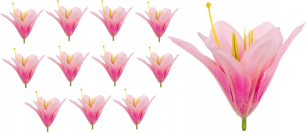 12x művirág Liliom fej szatén 12db Nagykereskedelmi Művirág nád