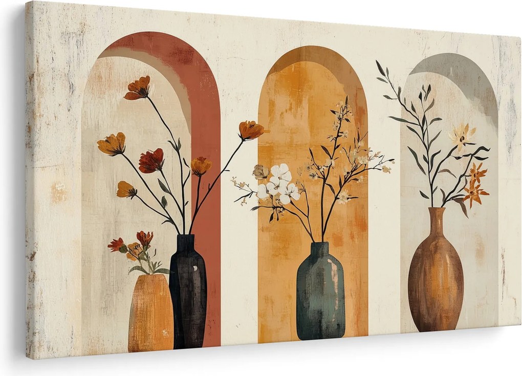 Kép - Vázák boltívekben (90x60 cm)