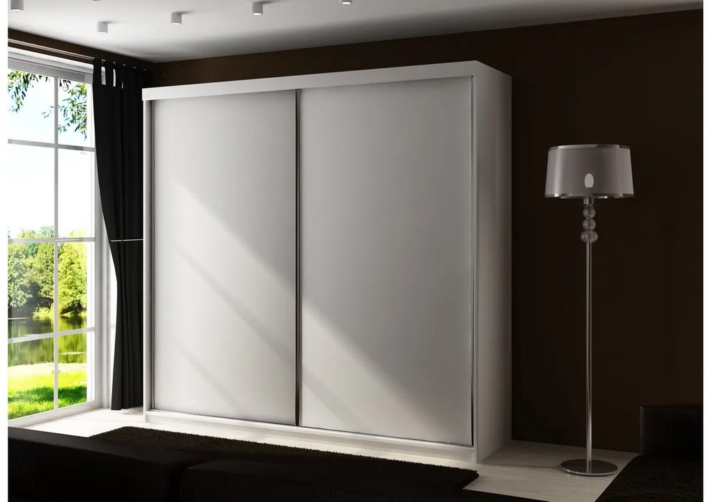 TALIA 25 tolóajtós szekrény, 200x200x62, sonoma tölgy