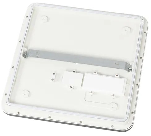 Mennyezeti lámpa fekete 30 cm beépített LED-del 3 fokozatú fényerő-szabályozóval IP44 - Steve