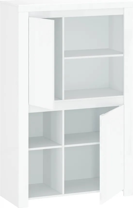 Polcállvány 2D, fehér fényes, LINDY